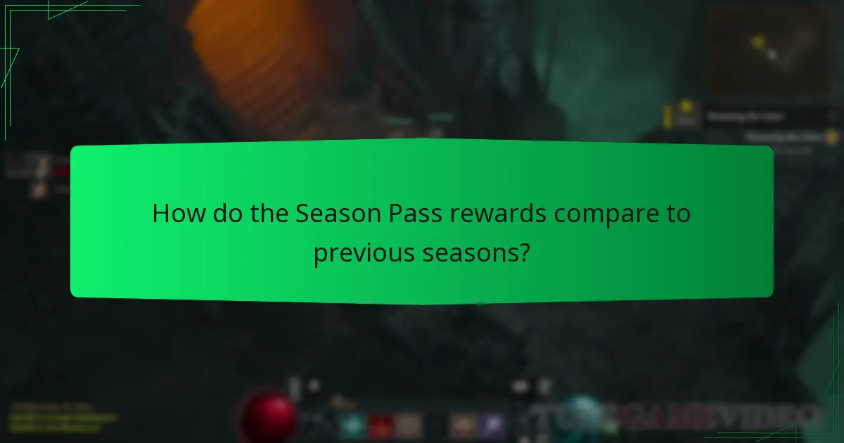 How do the Season Pass rewards compare to previous seasons?