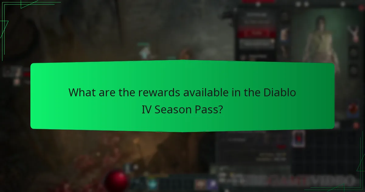 How do Diablo IV Season Pass rewards compare to other games?