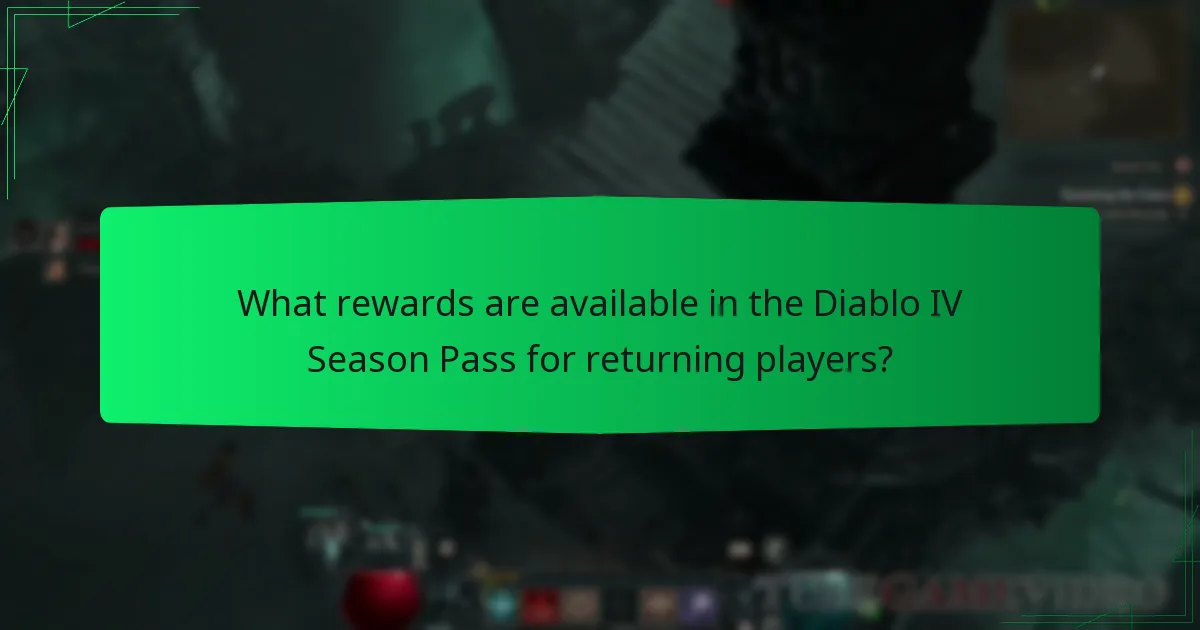How can returning players purchase the Diablo IV Season Pass?